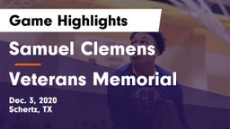Samuel Clemens  vs Veterans Memorial  Game Highlights - Dec. 3, 2020