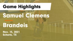 Samuel Clemens  vs Brandeis  Game Highlights - Nov. 15, 2021