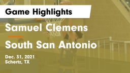 Samuel Clemens  vs South San Antonio  Game Highlights - Dec. 31, 2021