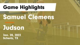 Samuel Clemens  vs Judson  Game Highlights - Jan. 28, 2022