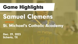 Samuel Clemens  vs St. Michael's Catholic Academy Game Highlights - Dec. 29, 2023