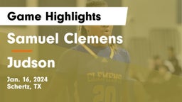 Samuel Clemens  vs Judson  Game Highlights - Jan. 16, 2024