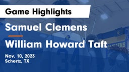 Samuel Clemens  vs William Howard Taft  Game Highlights - Nov. 10, 2023