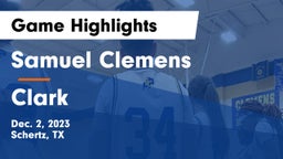 Samuel Clemens  vs Clark  Game Highlights - Dec. 2, 2023