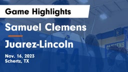 Samuel Clemens  vs Juarez-Lincoln  Game Highlights - Nov. 16, 2023