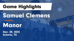 Samuel Clemens  vs Manor  Game Highlights - Dec. 28, 2023