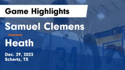 Samuel Clemens  vs Heath  Game Highlights - Dec. 29, 2023