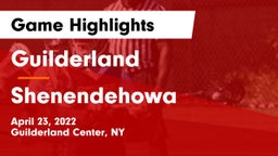 Guilderland  vs Shenendehowa  Game Highlights - April 23, 2022