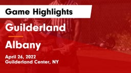 Guilderland  vs Albany  Game Highlights - April 26, 2022