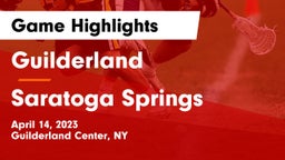 Guilderland  vs Saratoga Springs  Game Highlights - April 14, 2023