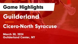 Guilderland  vs Cicero-North Syracuse  Game Highlights - March 30, 2024