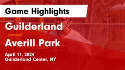Guilderland  vs Averill Park  Game Highlights - April 11, 2024