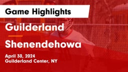 Guilderland  vs Shenendehowa  Game Highlights - April 30, 2024