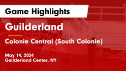Guilderland  vs Colonie Central  (South Colonie) Game Highlights - May 14, 2024