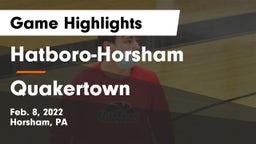 Hatboro-Horsham  vs Quakertown  Game Highlights - Feb. 8, 2022