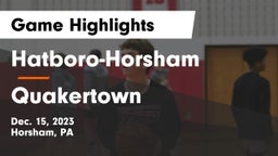 Hatboro-Horsham  vs Quakertown  Game Highlights - Dec. 15, 2023