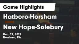 Hatboro-Horsham  vs New Hope-Solebury  Game Highlights - Dec. 22, 2023