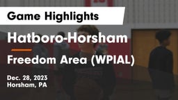 Hatboro-Horsham  vs Freedom Area  (WPIAL) Game Highlights - Dec. 28, 2023