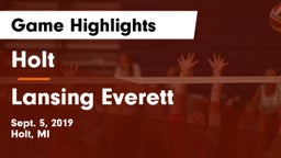 Holt  vs Lansing Everett Game Highlights - Sept. 5, 2019
