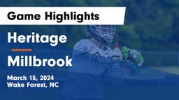 Heritage  vs Millbrook  Game Highlights - March 15, 2024