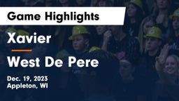 Xavier  vs West De Pere  Game Highlights - Dec. 19, 2023