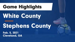 White County  vs Stephens County  Game Highlights - Feb. 5, 2021