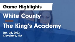 White County  vs The King's Academy Game Highlights - Jan. 28, 2022