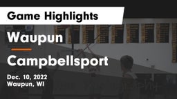 Waupun  vs Campbellsport  Game Highlights - Dec. 10, 2022