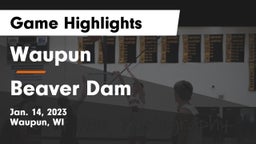 Waupun  vs Beaver Dam  Game Highlights - Jan. 14, 2023