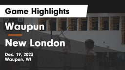 Waupun  vs New London  Game Highlights - Dec. 19, 2023