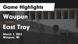 Waupun  vs East Troy  Game Highlights - March 1, 2024