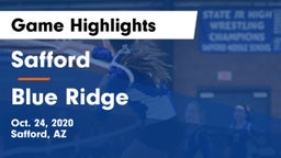Safford  vs Blue Ridge  Game Highlights - Oct. 24, 2020