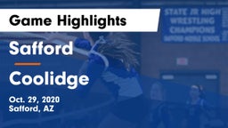 Safford  vs Coolidge  Game Highlights - Oct. 29, 2020