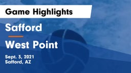 Safford  vs West Point  Game Highlights - Sept. 3, 2021