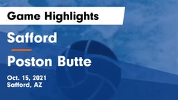 Safford  vs Poston Butte  Game Highlights - Oct. 15, 2021