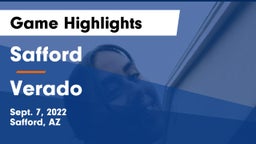 Safford  vs Verado Game Highlights - Sept. 7, 2022