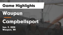 Waupun  vs Campbellsport  Game Highlights - Jan. 9, 2020