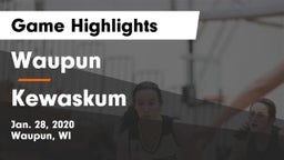 Waupun  vs Kewaskum  Game Highlights - Jan. 28, 2020