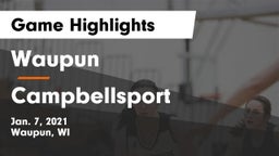 Waupun  vs Campbellsport  Game Highlights - Jan. 7, 2021