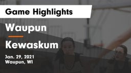Waupun  vs Kewaskum  Game Highlights - Jan. 29, 2021