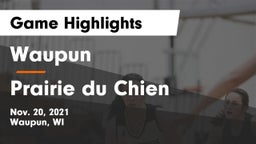 Waupun  vs Prairie du Chien  Game Highlights - Nov. 20, 2021