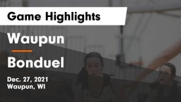 Waupun  vs Bonduel  Game Highlights - Dec. 27, 2021