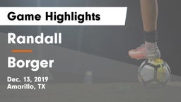 Randall  vs Borger  Game Highlights - Dec. 13, 2019