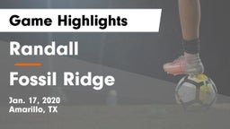 Randall  vs Fossil Ridge  Game Highlights - Jan. 17, 2020