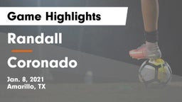 Randall  vs Coronado  Game Highlights - Jan. 8, 2021