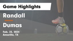 Randall  vs Dumas  Game Highlights - Feb. 23, 2024