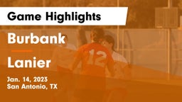 Burbank  vs Lanier  Game Highlights - Jan. 14, 2023