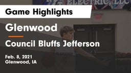Glenwood  vs Council Bluffs Jefferson  Game Highlights - Feb. 8, 2021