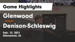 Glenwood  vs Denison-Schleswig  Game Highlights - Feb. 12, 2021