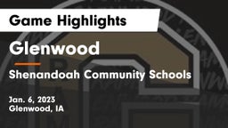 Glenwood  vs Shenandoah Community Schools Game Highlights - Jan. 6, 2023